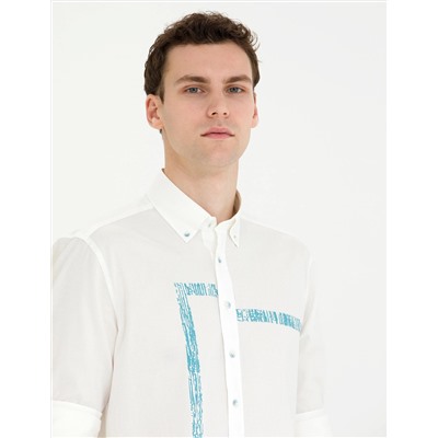 Açık Mavi Regular Fit Uzun Kollu Gömlek