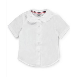 FRENCH TOAST BIG GIRLS’ S/S PETER PAN LACE TRIM BLOUSE