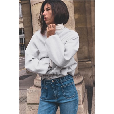 SOFT BOMBER JACKET WITH ELASTIC TRIMS