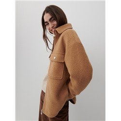 Hemdjacke aus Wollmischung