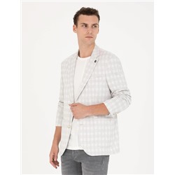 Açık Gri Slim Fit Ceket