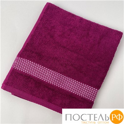 Полотенце махровое Кристаллики фуксия 70х135