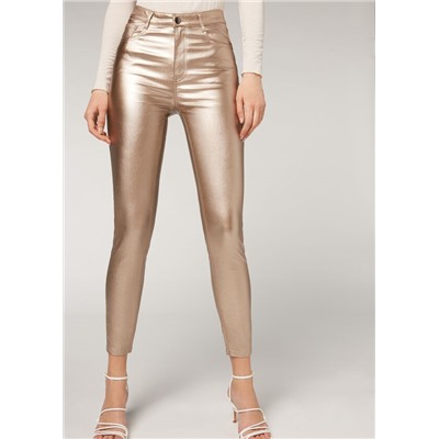 Skinny Leggings in Lederoptik