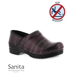 Sanita Smart-Step Pro Retro Red Multi Nursing Clog