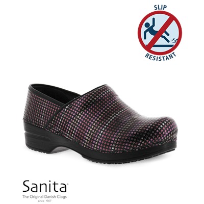 Sanita Smart-Step Pro Retro Red Multi Nursing Clog
