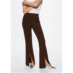 Pantalón punto flare aberturas -  Mujer | MANGO OUTLET Melilla