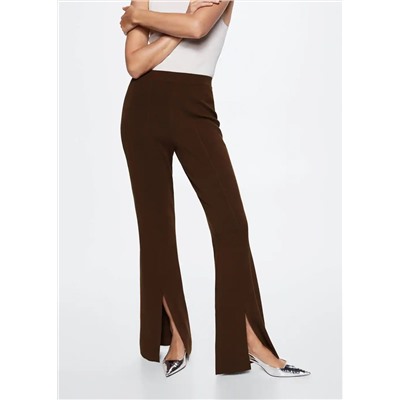Pantalón punto flare aberturas -  Mujer | MANGO OUTLET Melilla