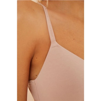 CHARMING Sujetador triangular algodón nude