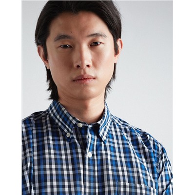 Short Sleeve Plaid Shirt, Men, Multicolour