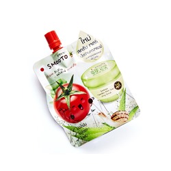 Гелевый скраб-желе с алое, томатом и улиточной слизью от Smooto 50 гр  / Smooto tomato aloe snail jelly scrub