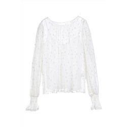 Blusa de seda Crudo