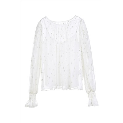 Blusa de seda Crudo