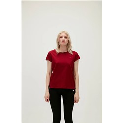 Bad Bear, Kadın Olıvıa O-neck Tee T-shirt - Bordo