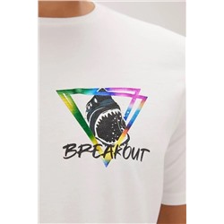 Bad Bear, Bıte Erkek T-shirt 24.01.07.020 Off-whıte