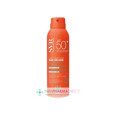 SVR Sun Secure SPF50+ Lait Crépitant Hydratant Invisible Sans Alcool 200ml