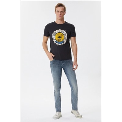 Lee Cooper Erkek Antrasit T-Shirt 222 LCM 242063