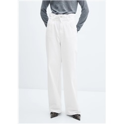 Jeans slouchy cintura elastica