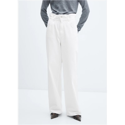 Jeans slouchy cintura elastica