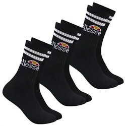 ellesse Vulloni Unisex Socken 3 Paar schwarz SBSA3955-BLACK