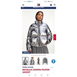 METALLIC DOWN PUFFER JACKET