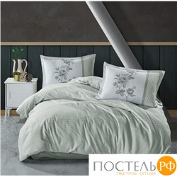 Постельное белье "Карвен" DELUXE ранфорс семейное Suave Green v-5