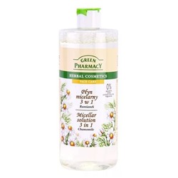 Greenpharmacy Мицеллярная вода 3 в 1 Ромашка 500 мл