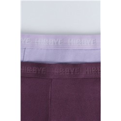 Pack 2 bragas bóxer morado, rosa