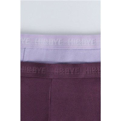 Pack 2 bragas bóxer morado, rosa