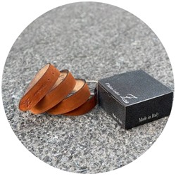 Ab.Zapatos Pelle cinturon (140) Brandy