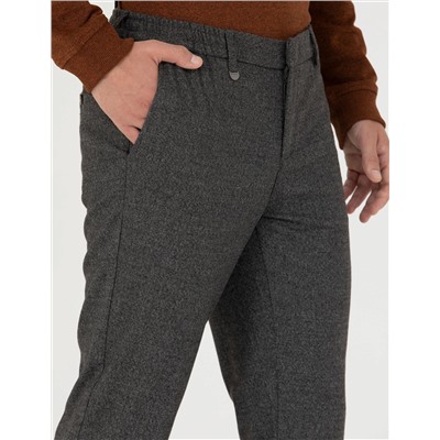 Kahverengi Ex. Slim Fit Kumaş Pantolon