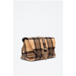 Bandolera de piel Aurora Beige y negro - Firenze Artegiani