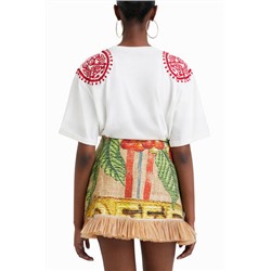 Camiseta bordada Stella Jean