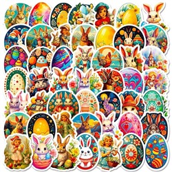 Пасхальные наклейки 50 шт ( не повторяются)