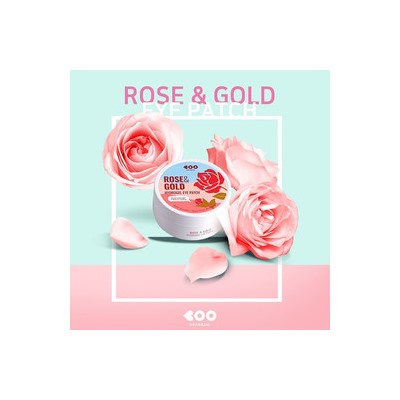 Rose & Gold Purifying Hydrogel Eye Patch, Гидрогелевые патчи с экстрактом розы и золотом