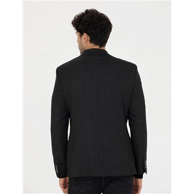 Siyah Ekstra Slim Fit Blazer Ceket