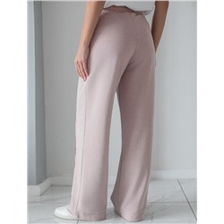 Брюки прямые из премиального футера двухнитки с эластаном