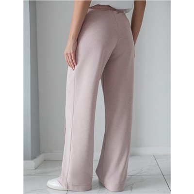 Брюки прямые из премиального футера двухнитки с эластаном