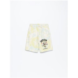 Tie-dye Bermuda shorts