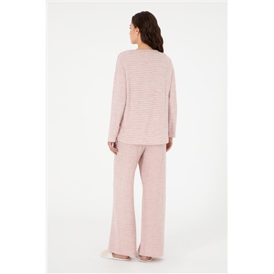 Kadın Pembe Pijama Takımı