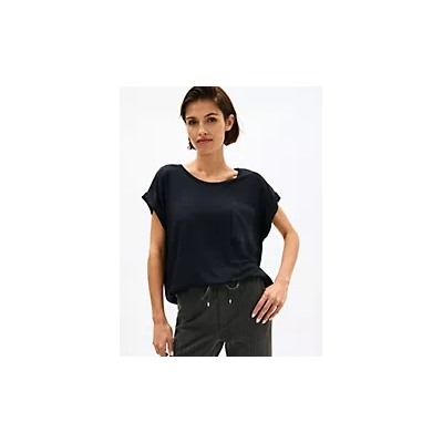 Dolman-Sleeve Crewneck Pocket T-Shirt