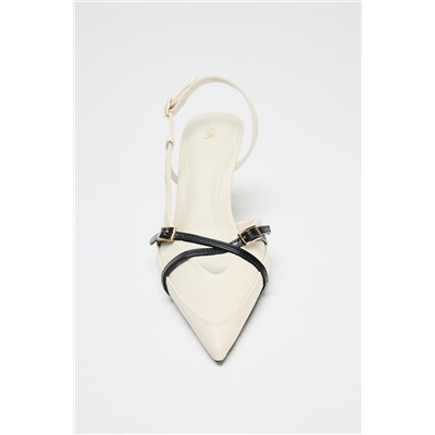 ZAPATO TACÓN TIRAS HEBILLA