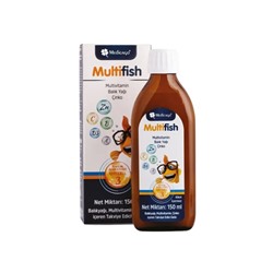 Medicago - Multifish - Омега-3, мультивитамин, цинк (Zn), сироп, 150 мл