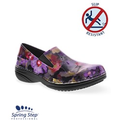 Spring Step Women's Professional Purple Multi Floral Ferrara Shoe