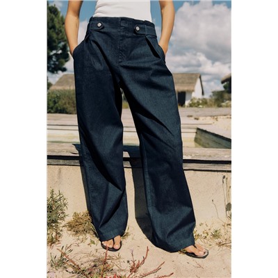 WIDE-LEG PAPERBAG TROUSERS