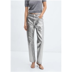 Jeans rectos foil