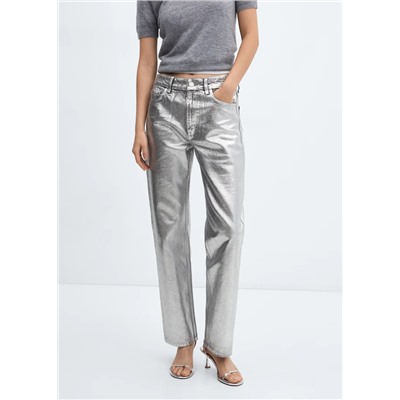 Jeans rectos foil