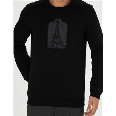 Siyah Regular Fit Sweatshirt