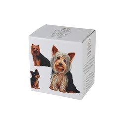 Кружка, 300 мл, фарфор F, белая, Йоркширский терьер, Pets, 54378