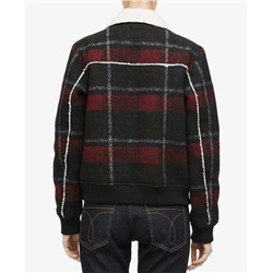 Женская куртка рубашка с шерпой внутри  CALVIN KLEI*N ОРИГИНАЛ!