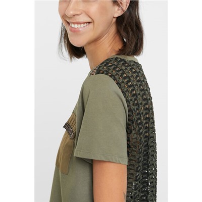 Camiseta espalda crochet